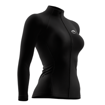 Black full zipper