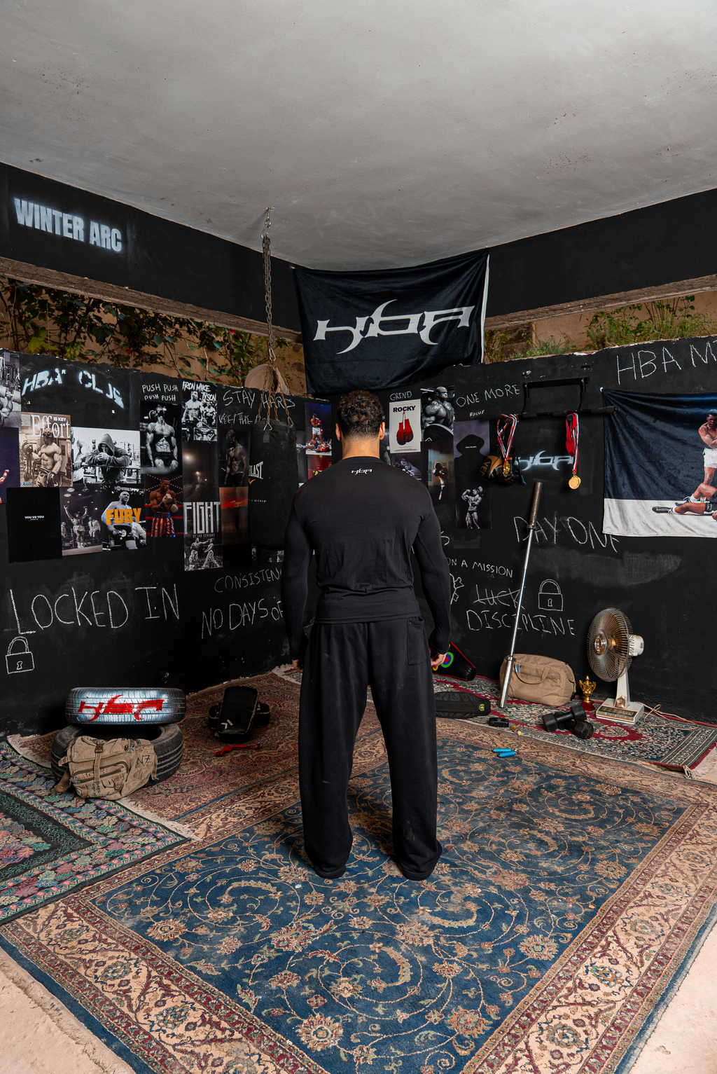 BLACK HBA Slim Fit T-Shirt