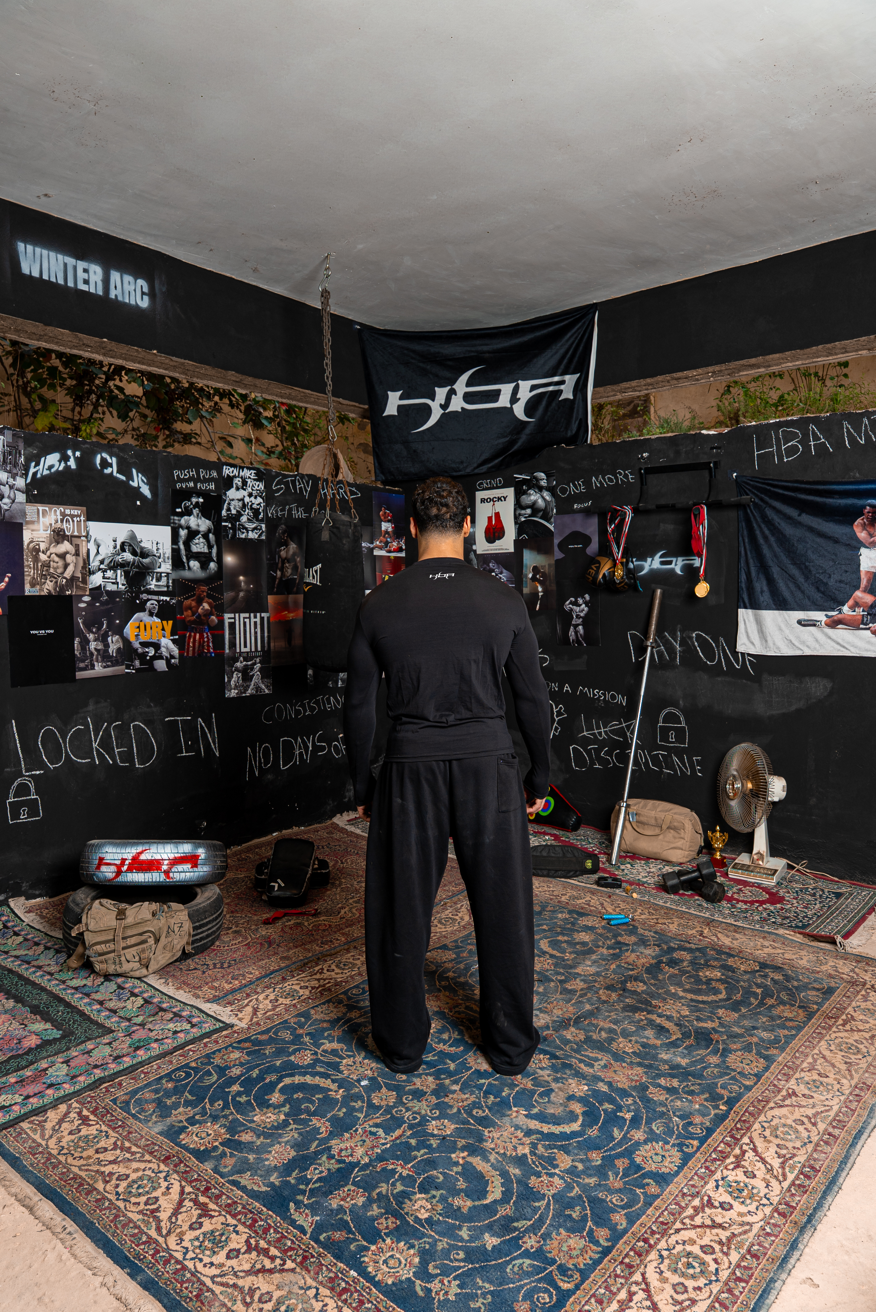 BLACK HBA Slim Fit T-Shirt