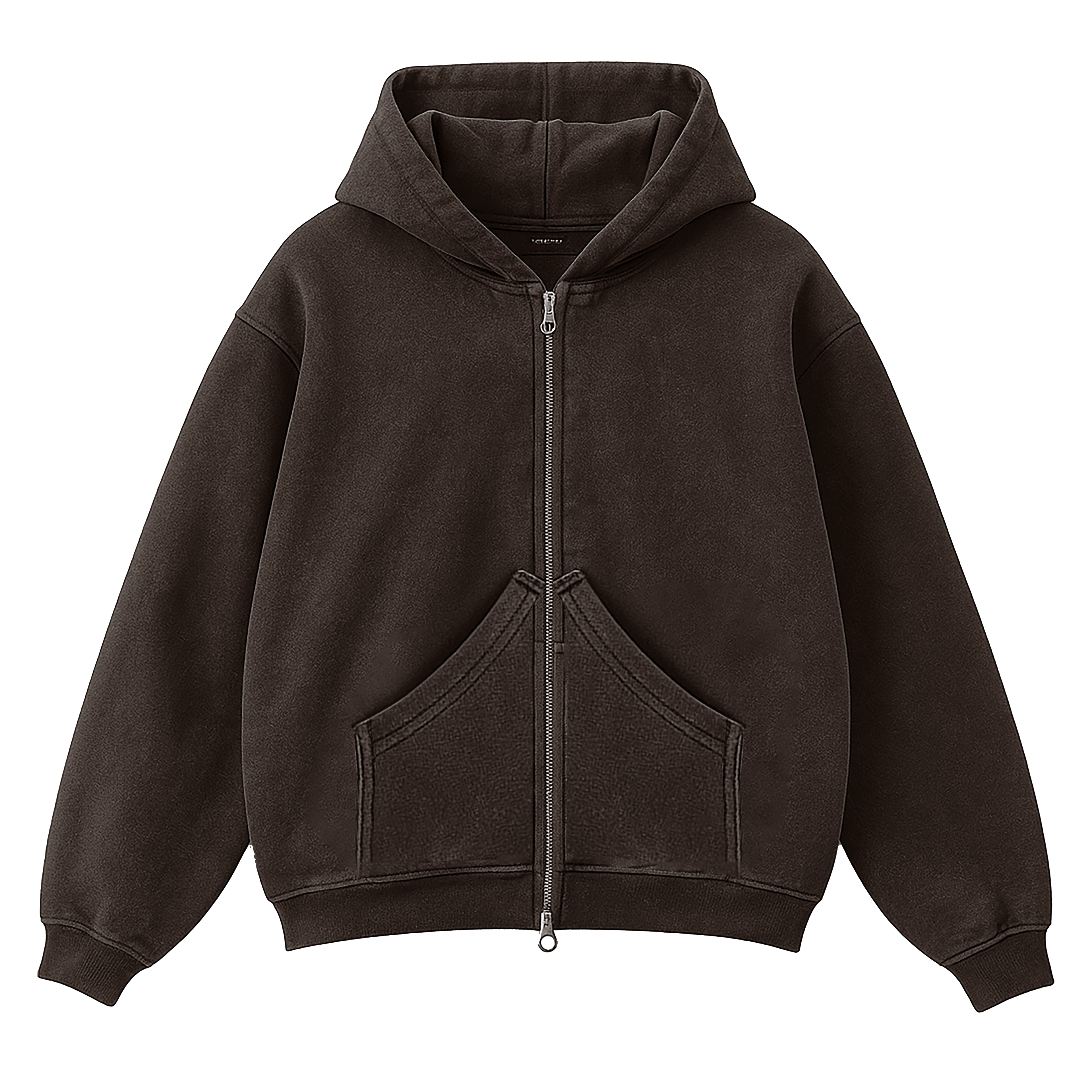 DARK BROWN HBA-CLUB ZIPPER