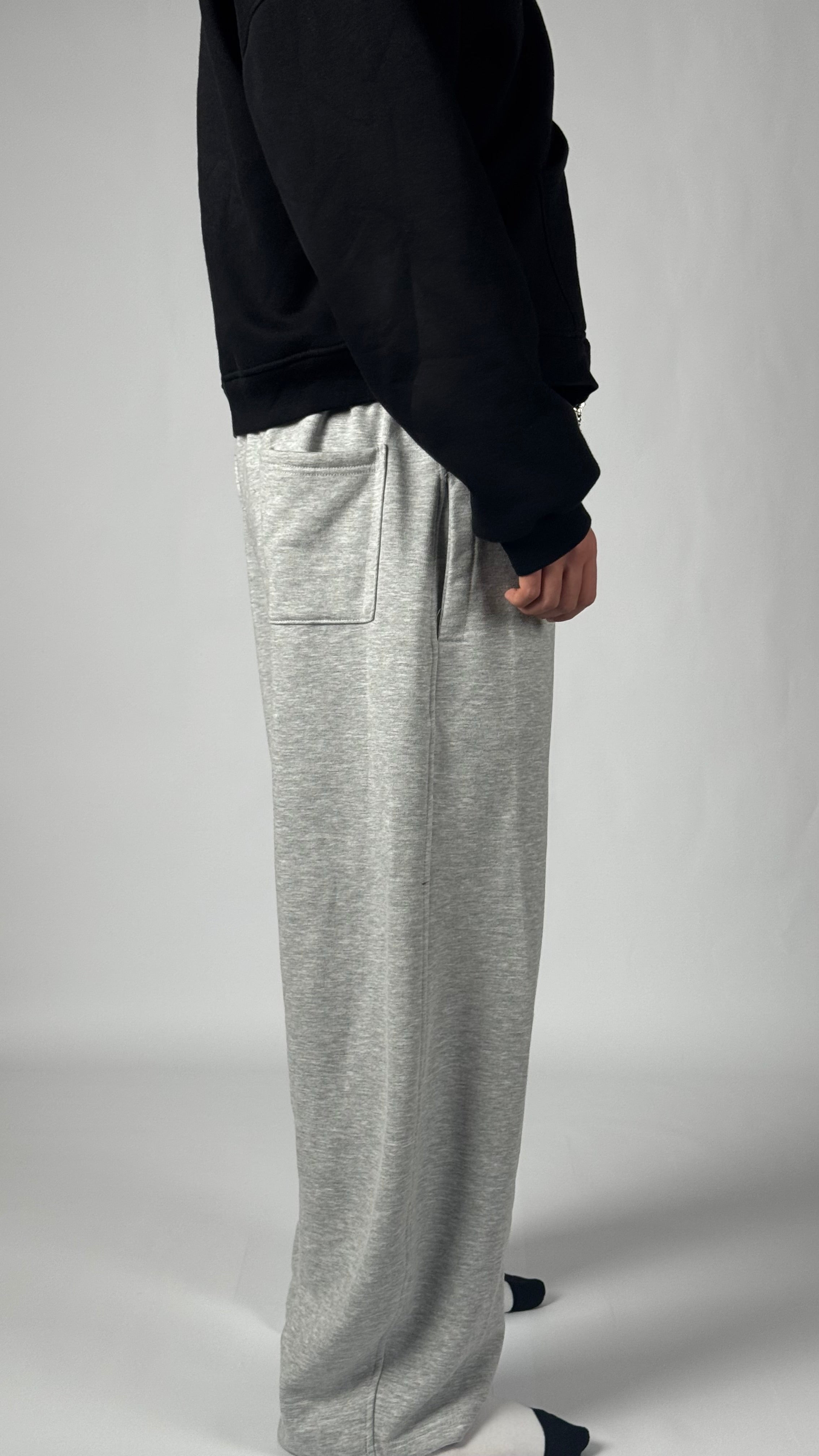 Gray basic pants