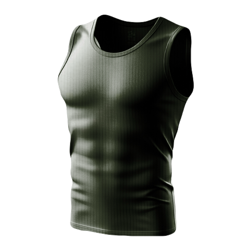 Olive Green Ribbed tank top