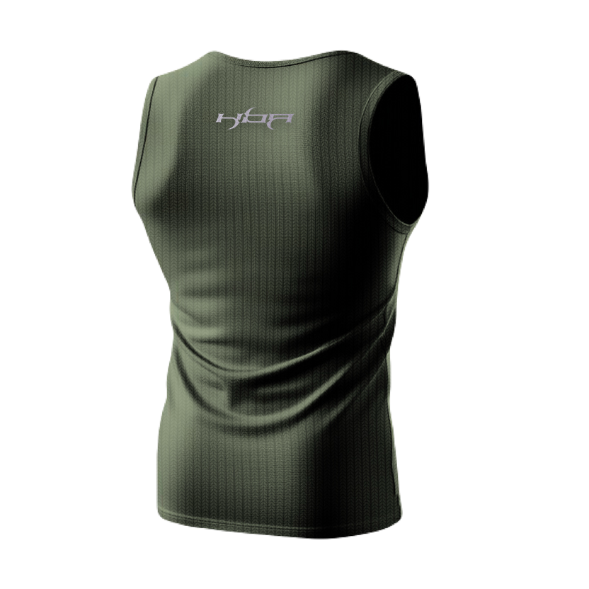 Olive Green Ribbed tank top