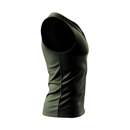 Olive Green Ribbed tank top
