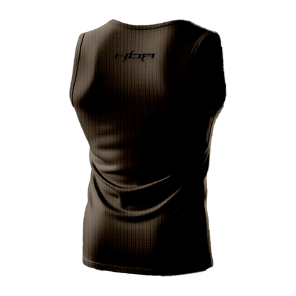 brown Ribbed tank top