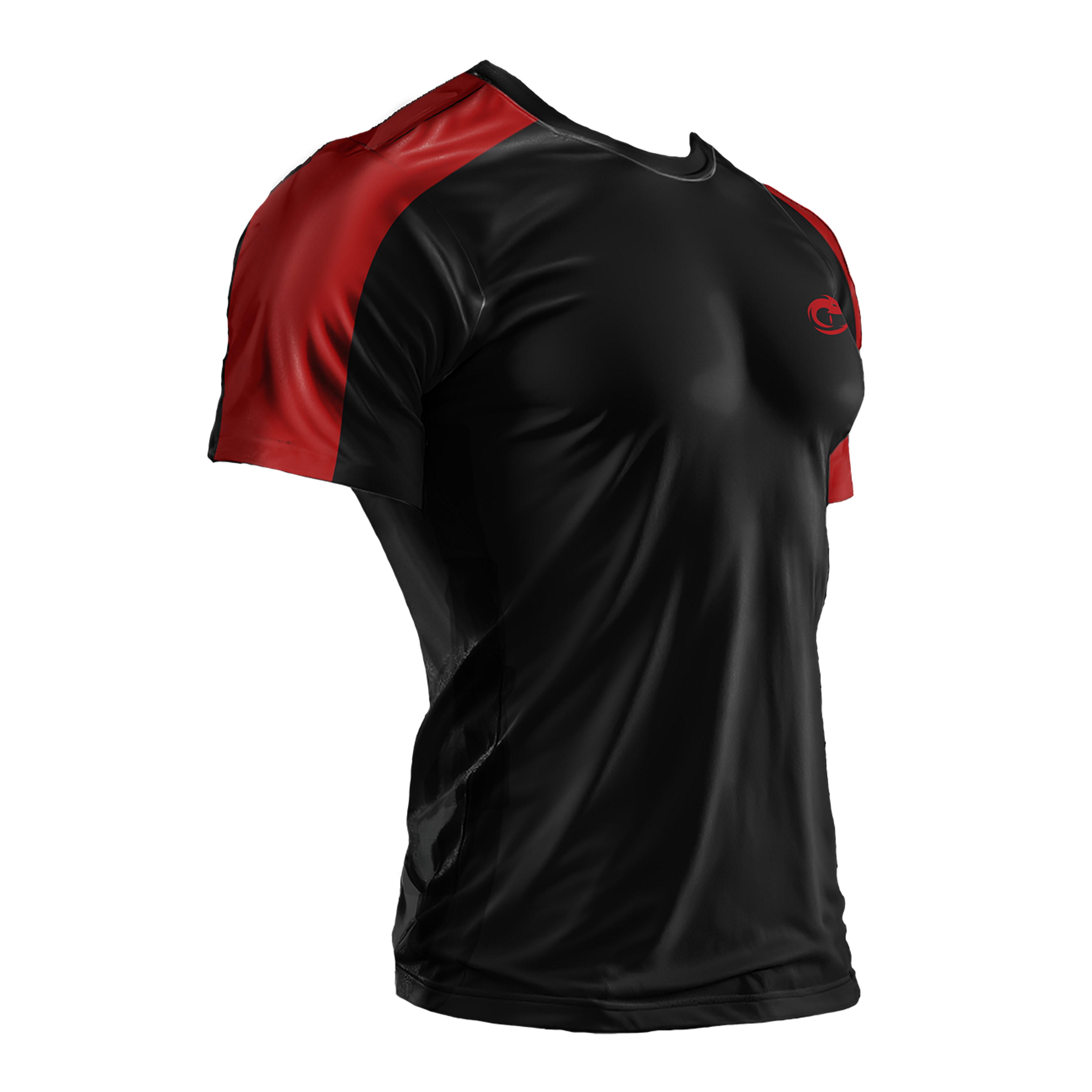 Black Paneled Tshirt