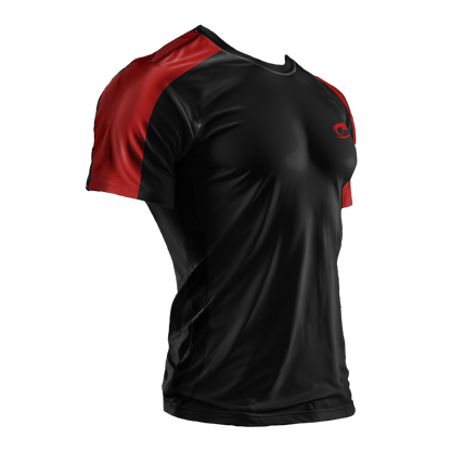 Black Paneled Tshirt