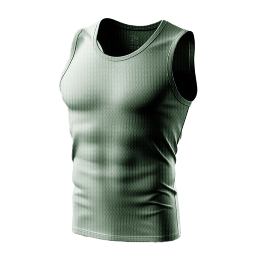 Mint ribbed tank top