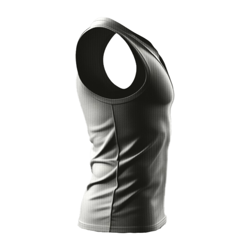 grey Ribbed tank top