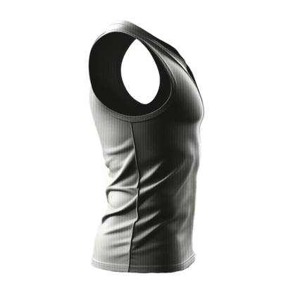 grey Ribbed tank top