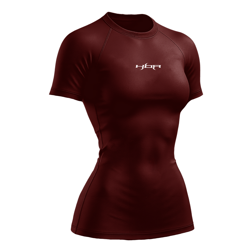 Burgundy HBA short sleeve