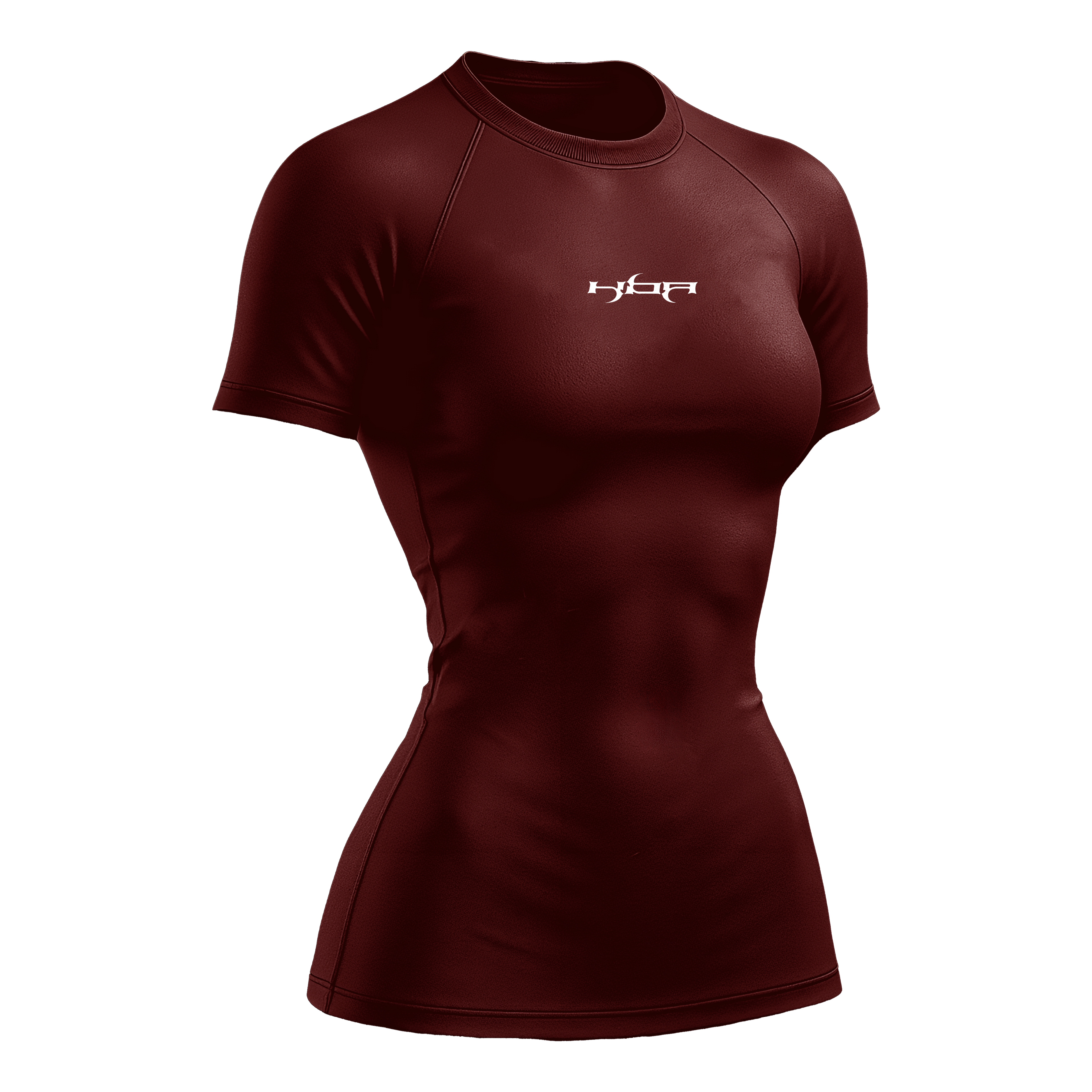 Burgundy HBA short sleeve