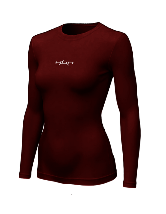Burgundy HBA long sleeve