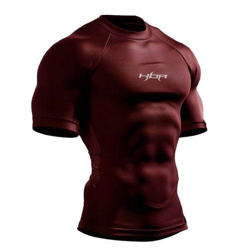 Burgundy HBA short sleeve