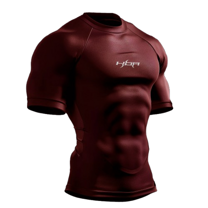 Burgundy HBA short sleeve