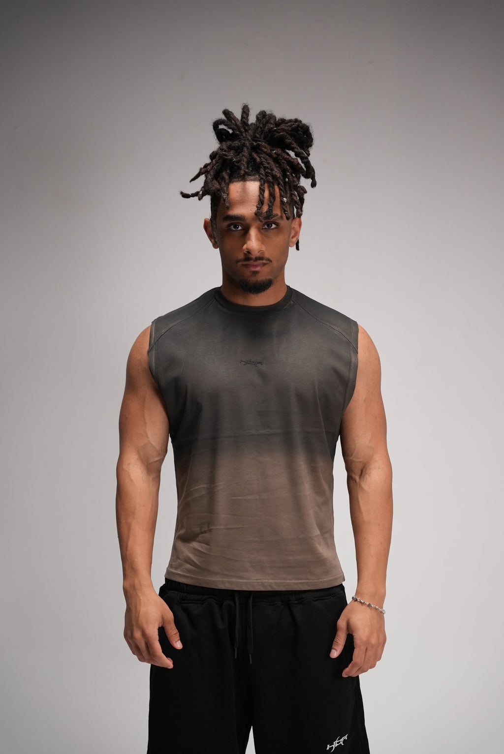 Brown faded Cutoff
