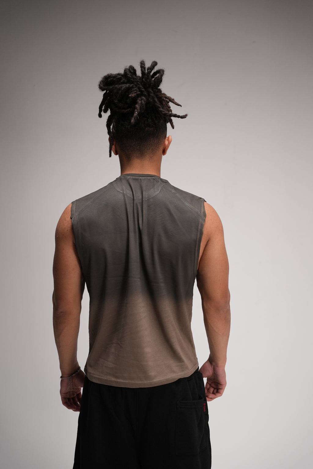 Brown faded Cutoff