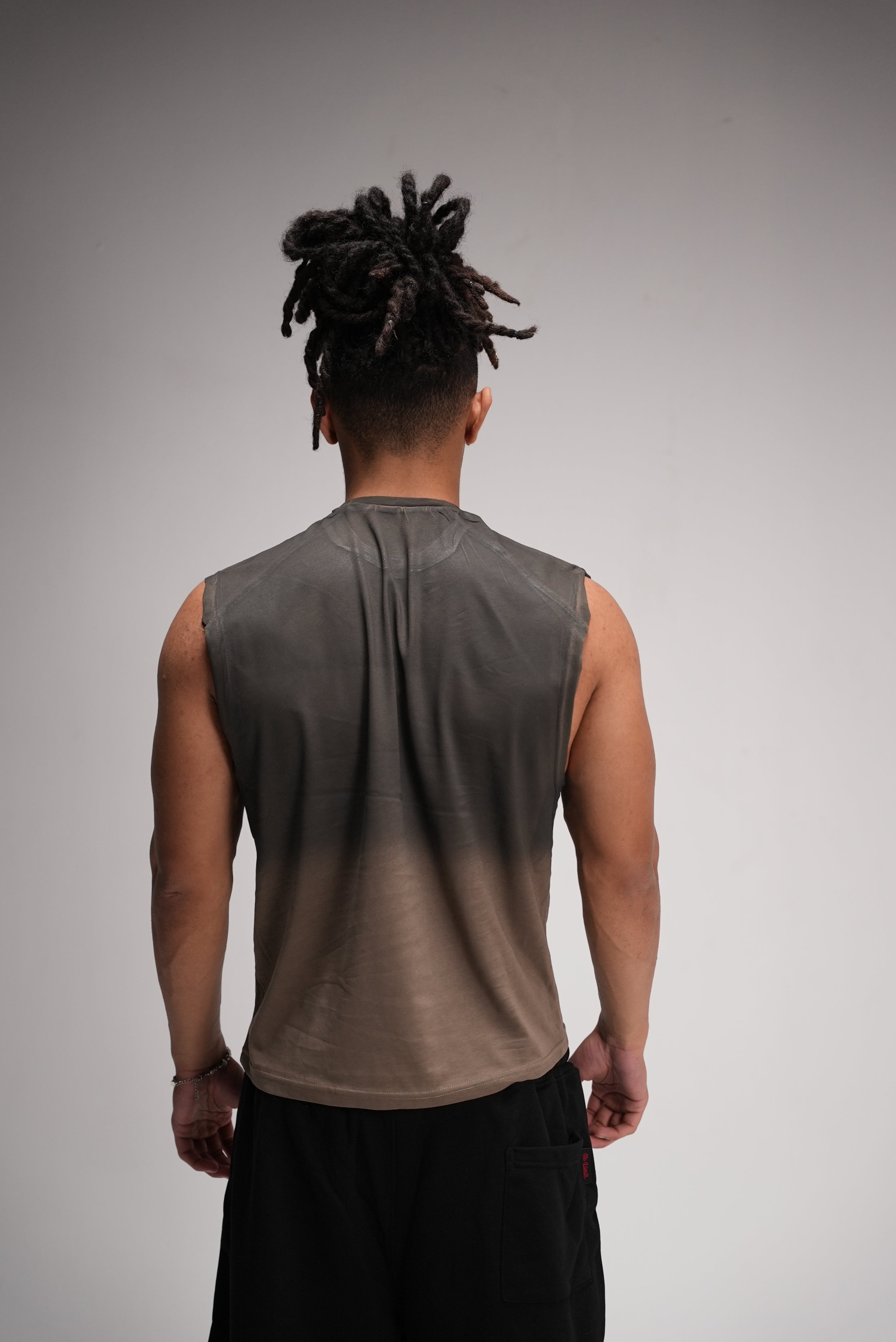 Brown faded Cutoff