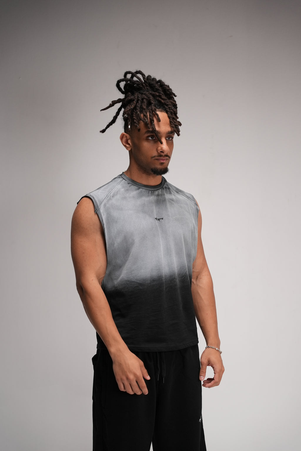 Black faded Cutoff