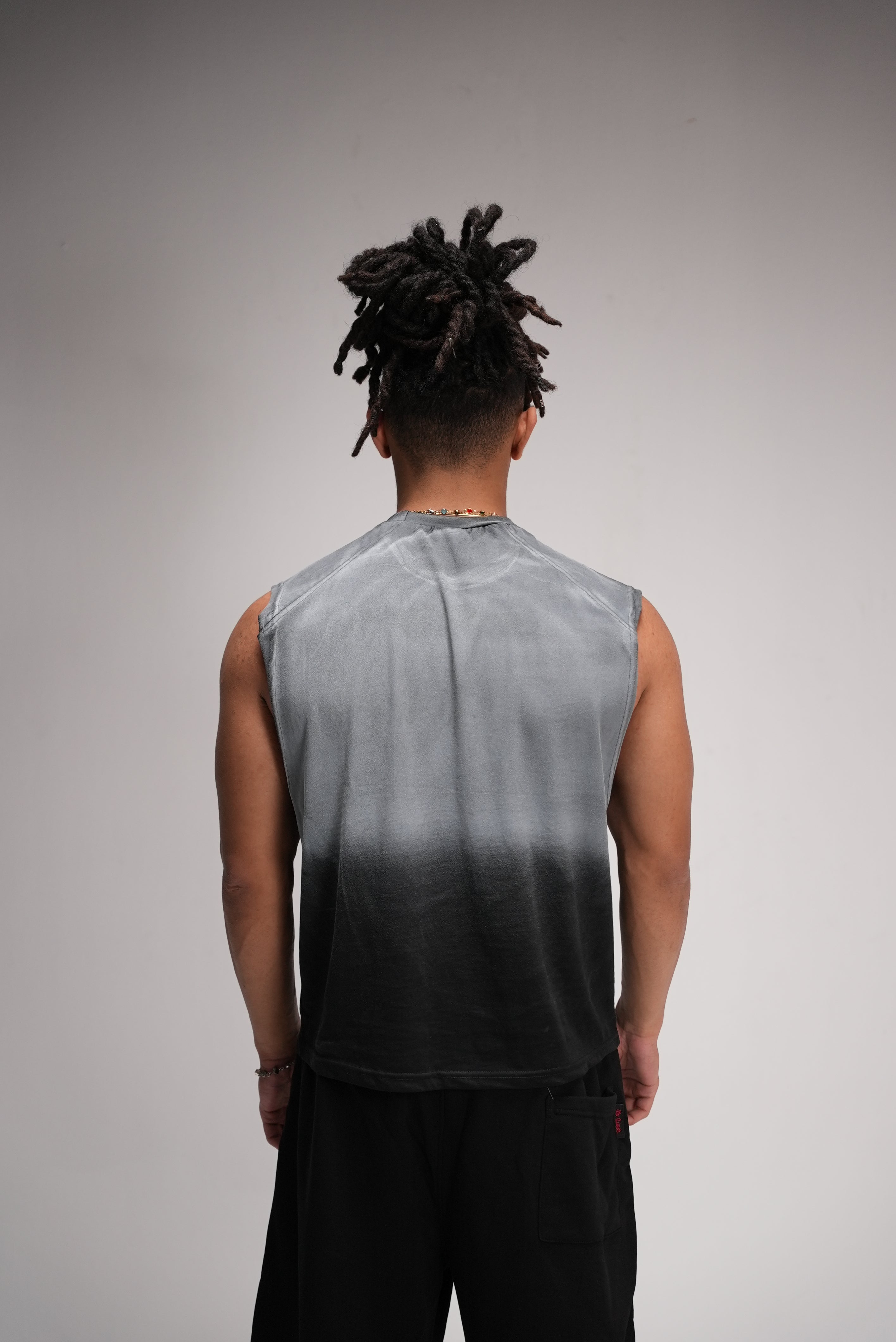 Black faded Cutoff