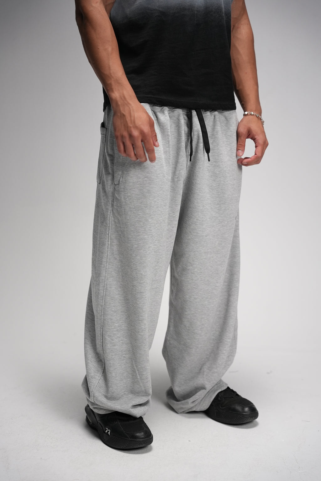 Gray basic pants