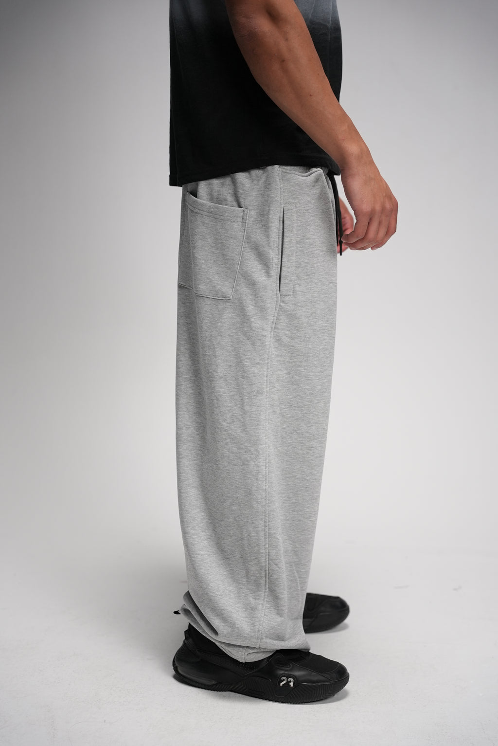 Gray basic pants