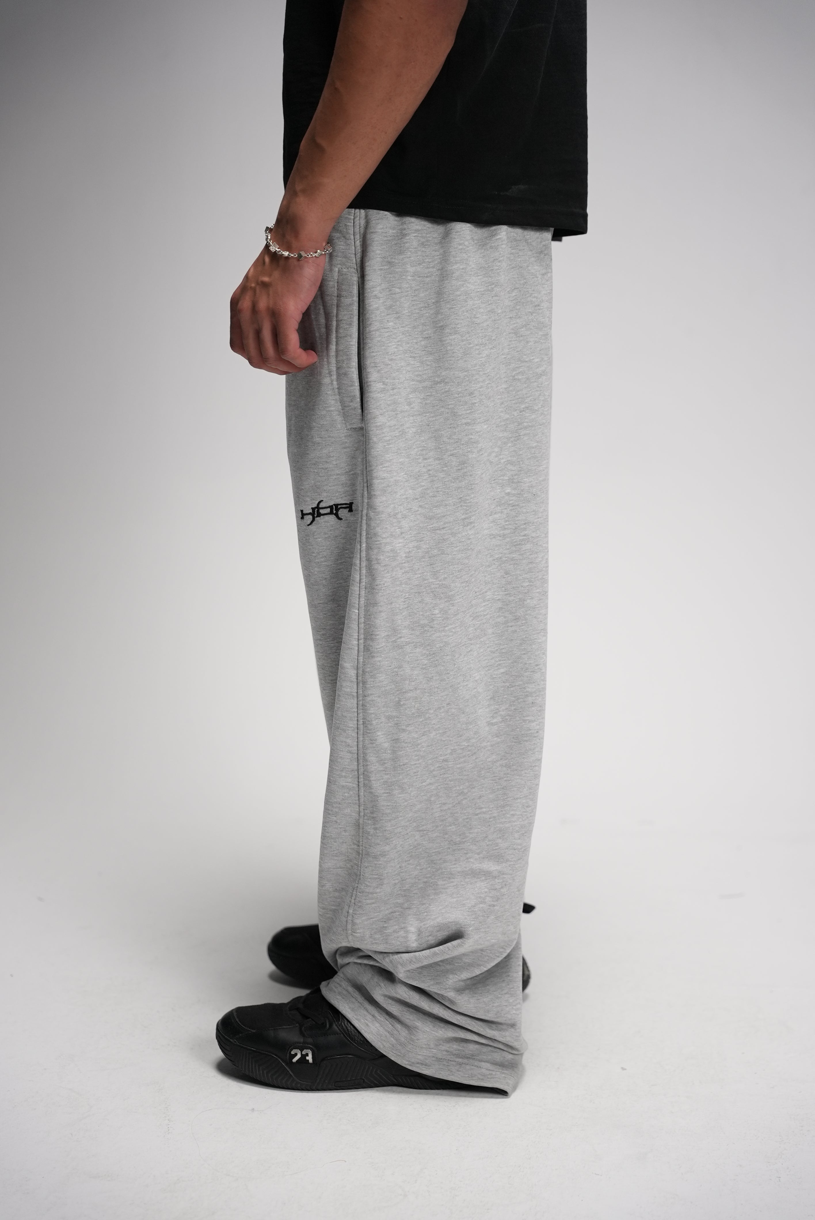 Gray basic pants